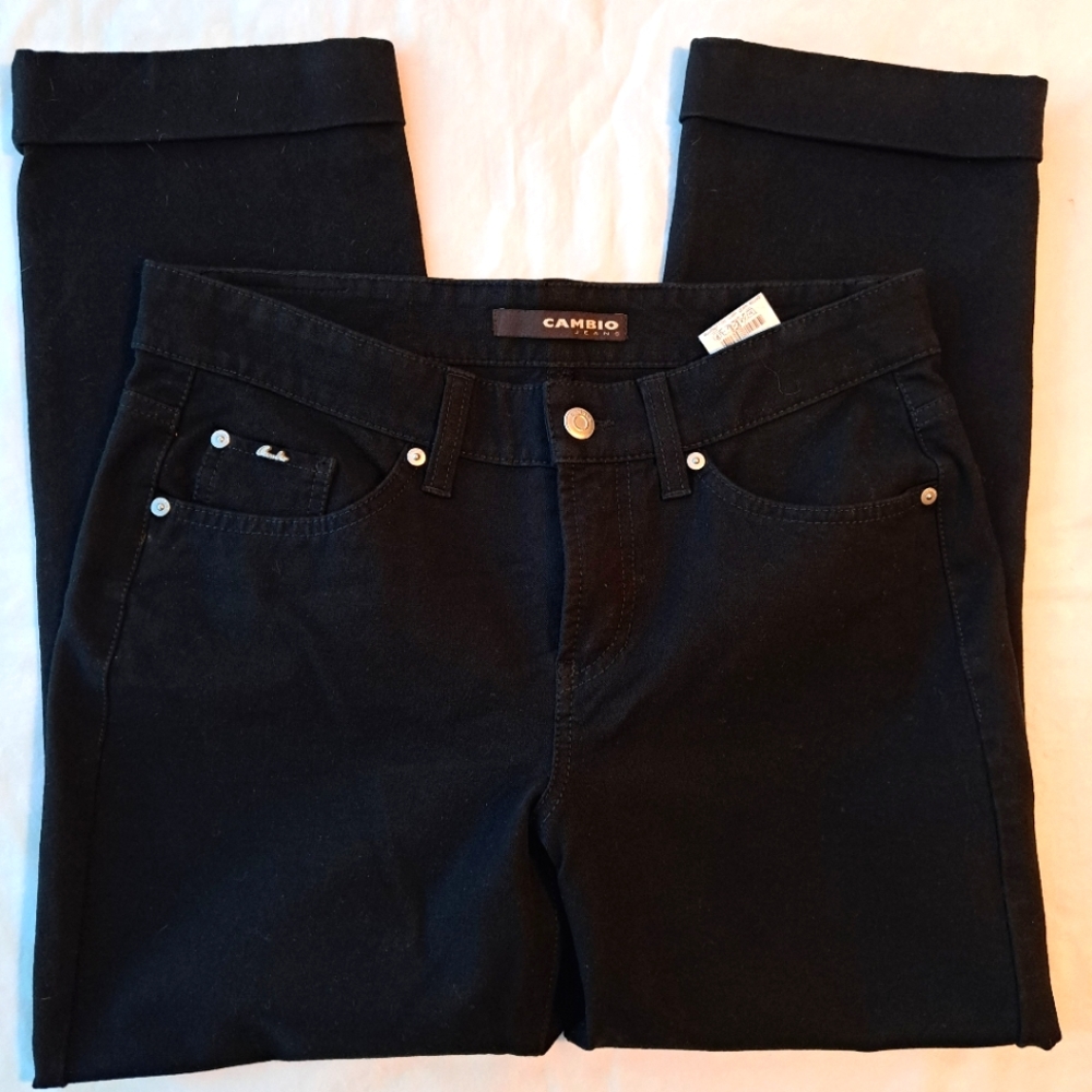 Cambio cuffed and cropped jeans